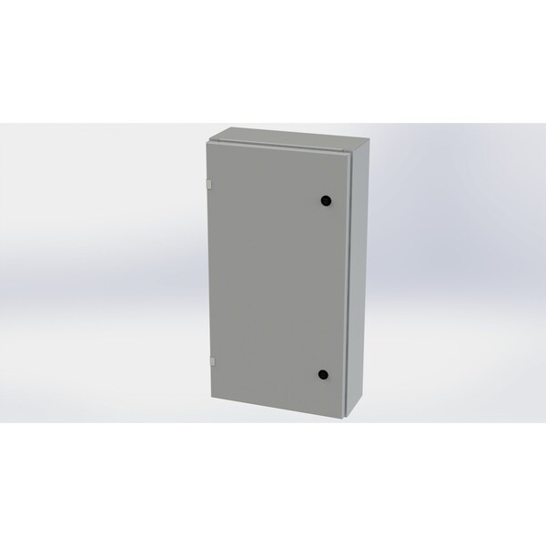 1/4 Turn Latch Electrical Enclosures, 30 in H, 6 in D, 16 in W, NEMA 3R, 4, 12, 13, Carbon Steel